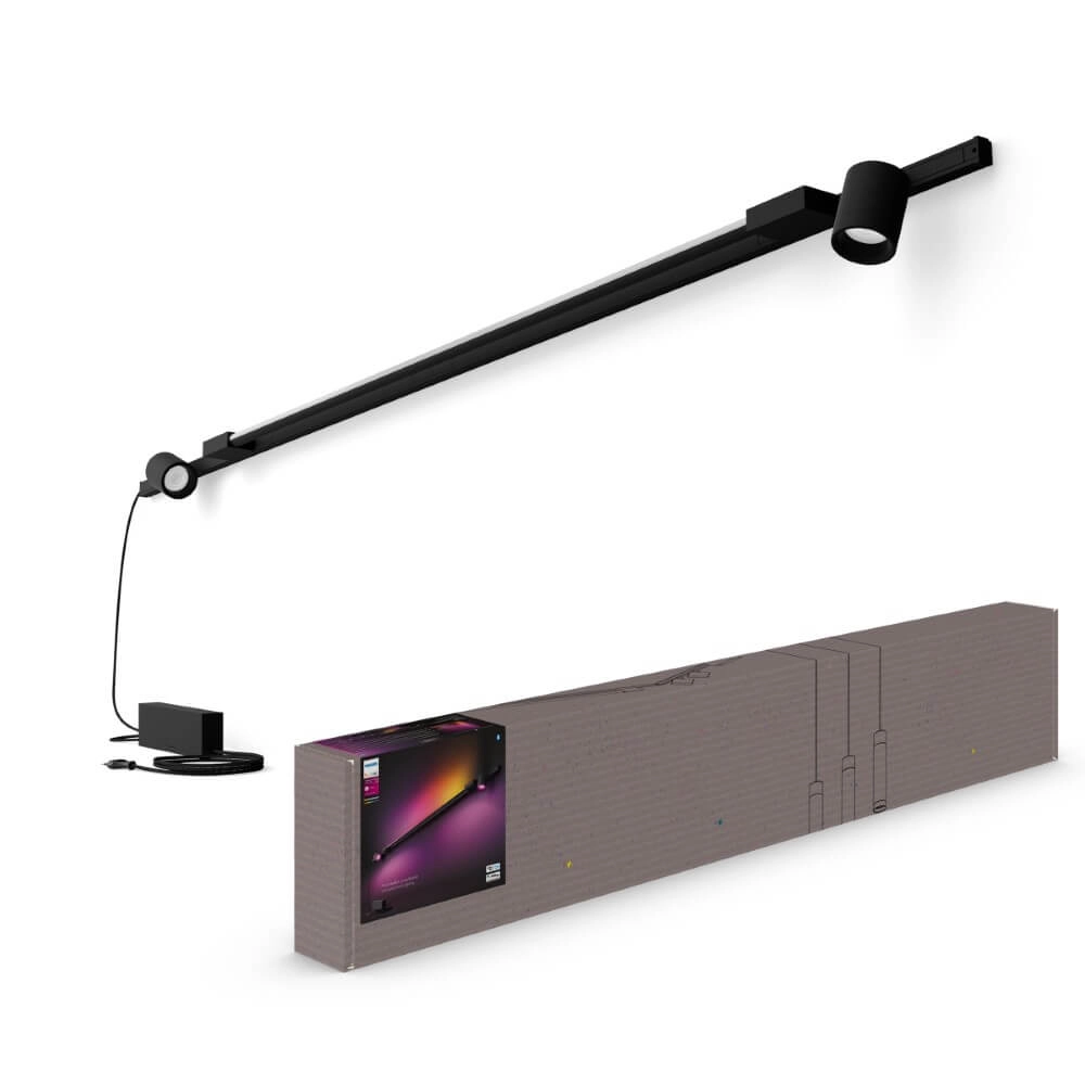 Hue Perifo - White and color Set mit 2 Wandstrahlern und Farbverlauf in Schwarz Philips 8719514407886