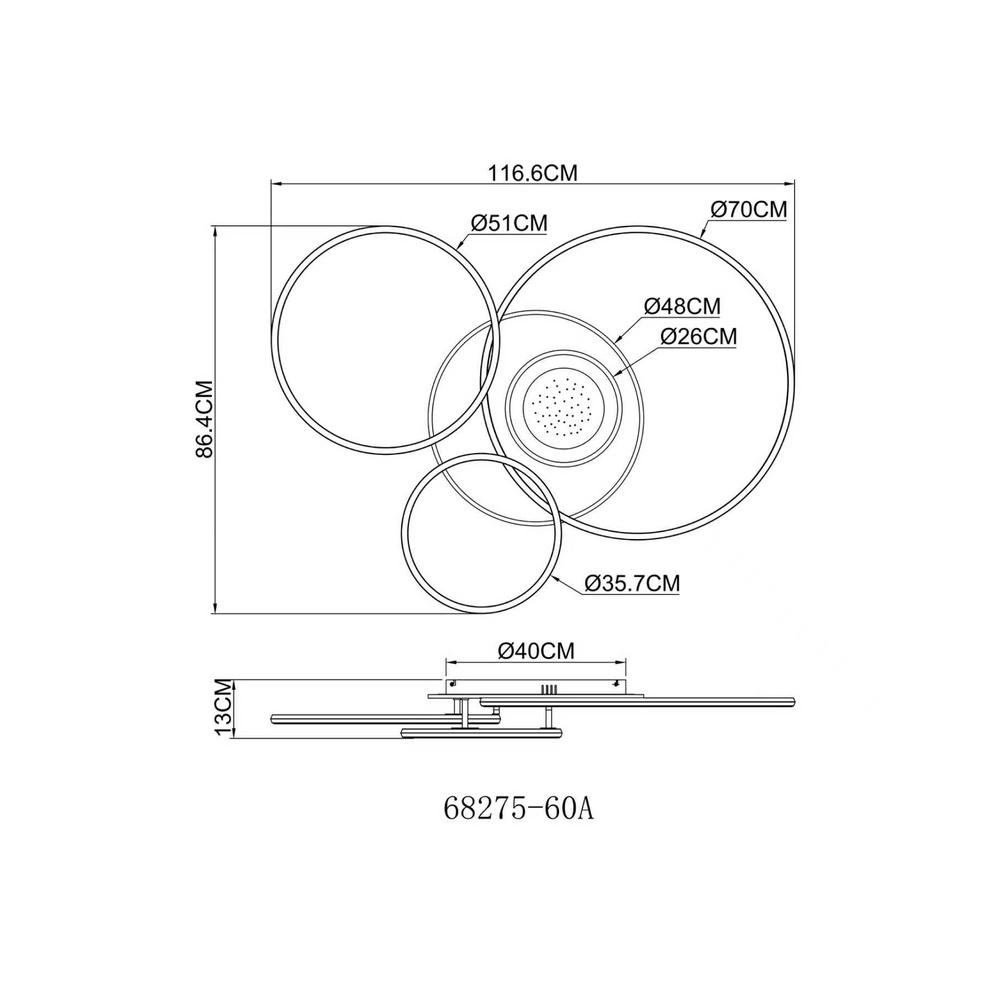 Moderne Deckenlampe Johnson Silbergrau Globo 9007371592548