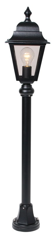 Klassische Terrassenlampe Quadrana 97cm schwarz