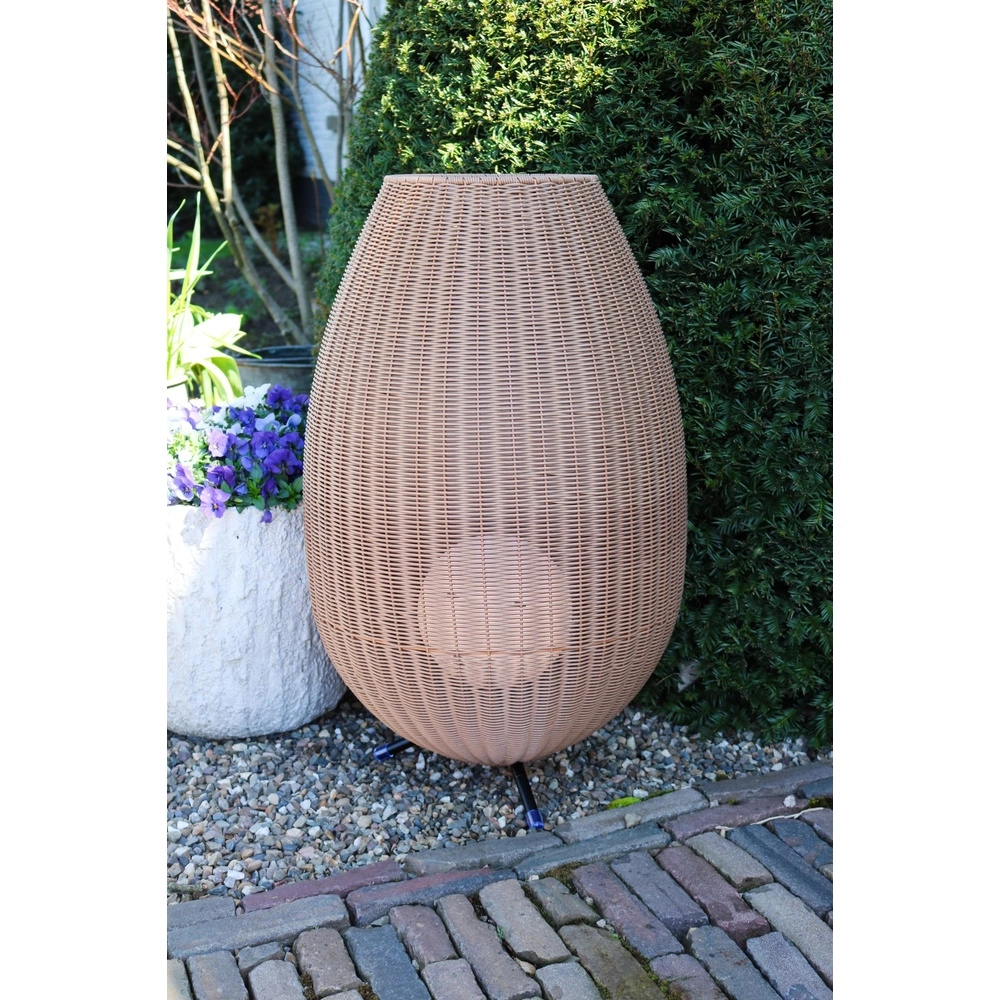 Tischlampe Colin Ip44 Wiederaufladbares Rattan Lucide 5411212031877