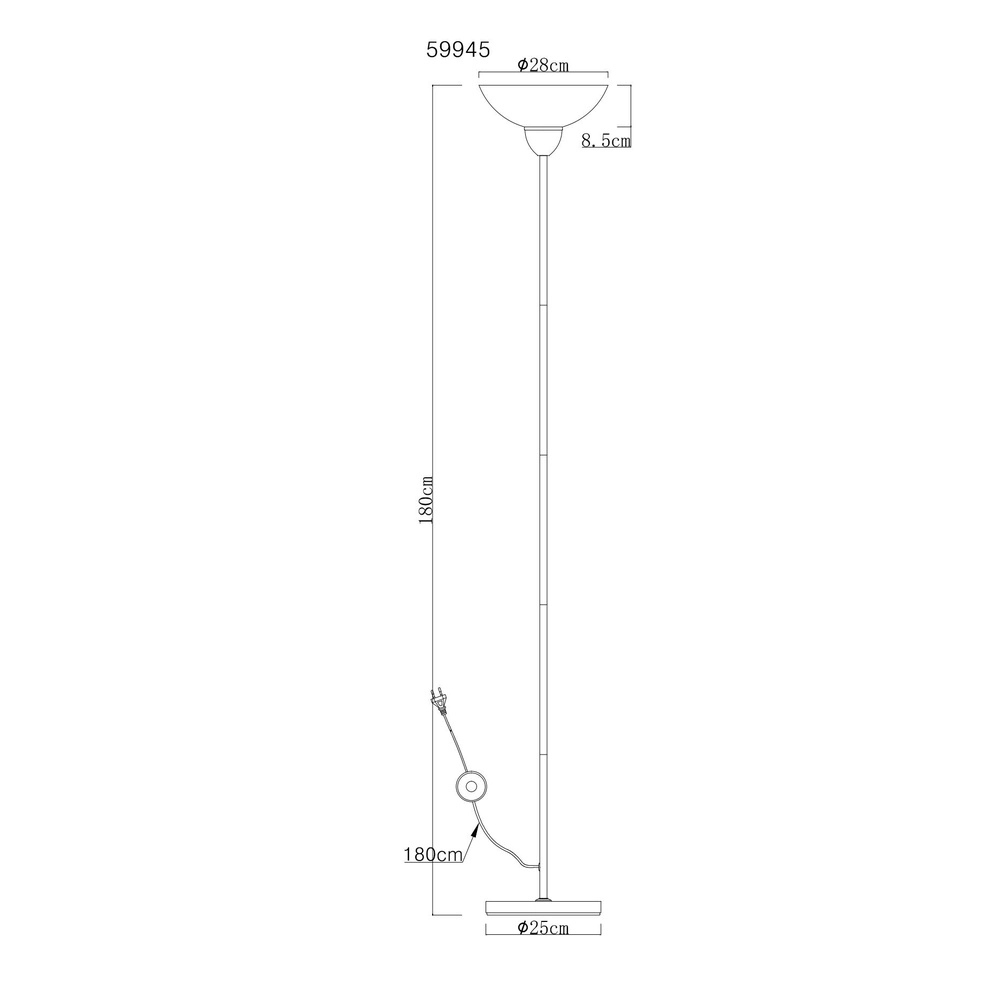 Stehlampe Lima Nickel Globo 9007371453344
