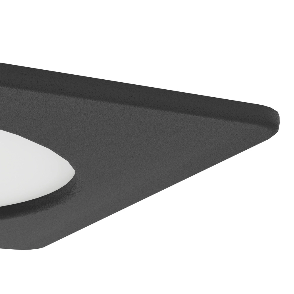 Einbaulampe Fueva 6 Quadrat – Schwarz – 11,9x11,9 cm Eglo 9008606330713