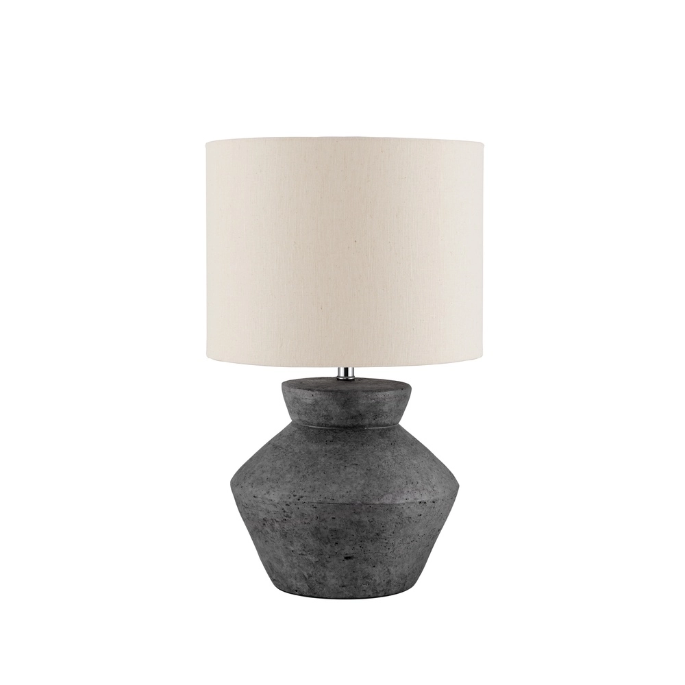 Tischlampe Plumage Anthrazit mit Cremeton Lyora 5212017468239