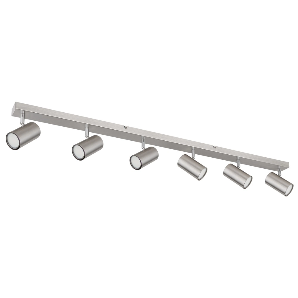 Deckenlampe 6-Licht Robby Nickel Globo 9007371430598