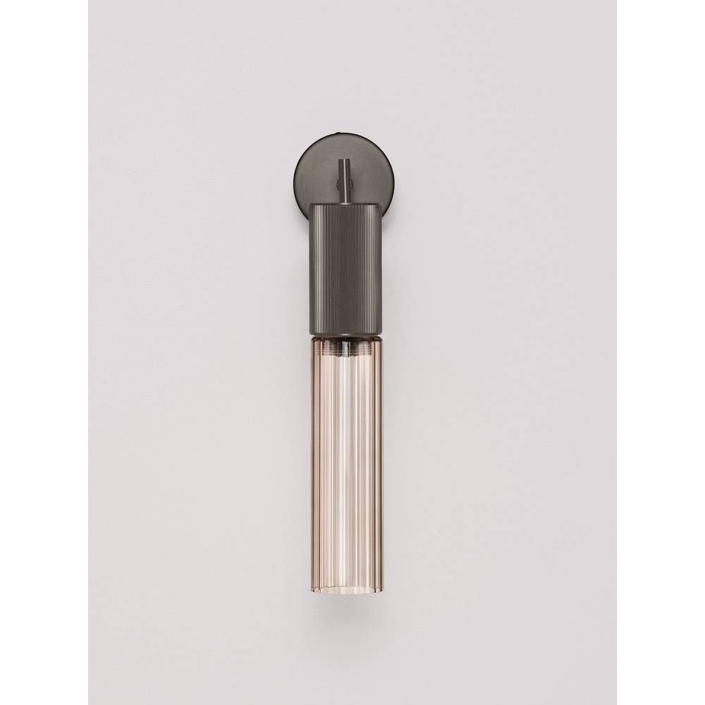 Design-Wandlampe Brielle Anthrazit mit Mokka-Glas Lyora 5212017495440