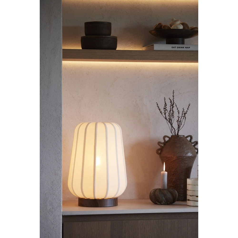 Nachttischlampe Bibury Ø 30cm – Leinen Light & Living 8717807794231
