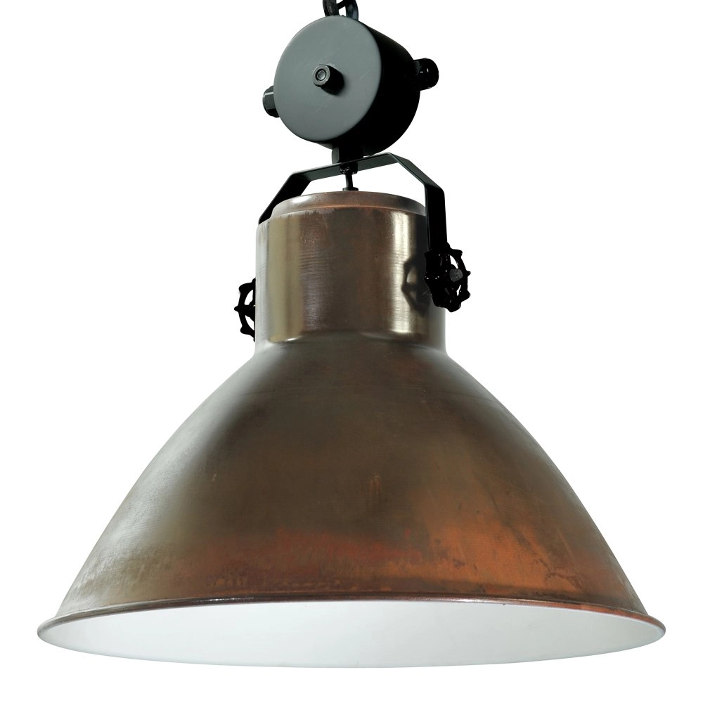 Pendelleuchte Industria 44 Block Kupferbraun mit schwarz