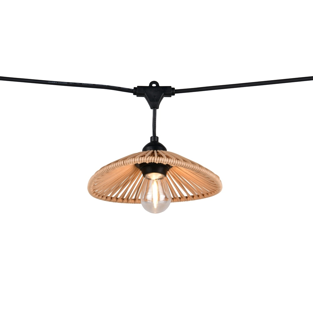 Lichterketten Chain Schwarz mit Braun 600 cm Trio 4017807697612