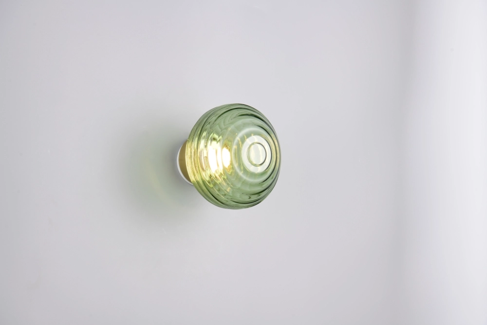 Wandleuchte Earl Grünes Glas Wiederaufladbar Trio 4017807643459