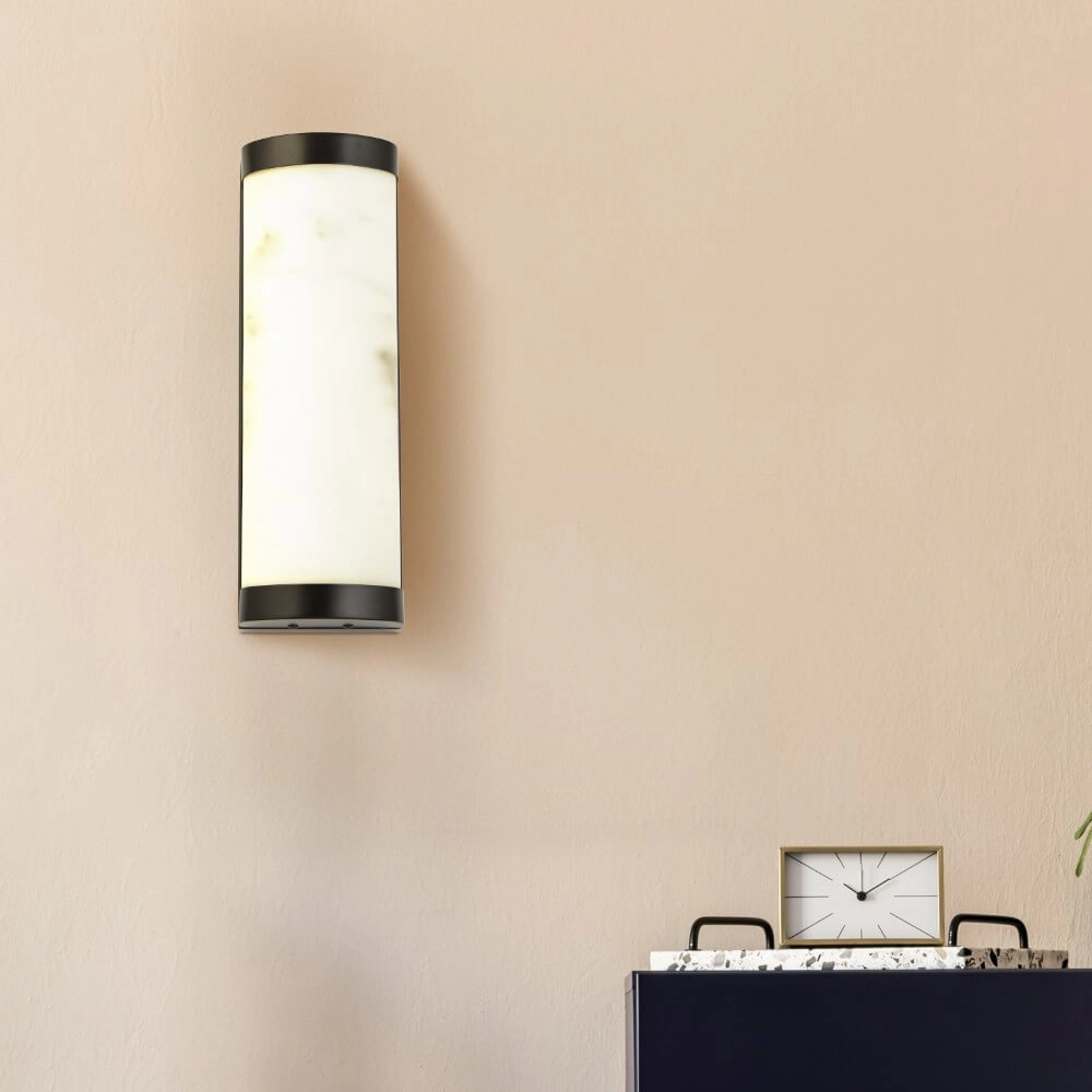 Design-Wandleuchte Nile 36cm schwarz Searchlight 5053423267982