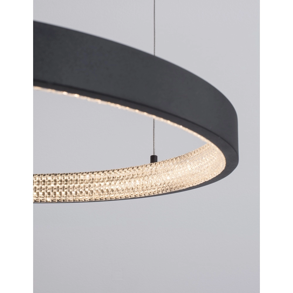 Pendelleuchte Preston schwarz Ø 60cm Lyora 5212017429179