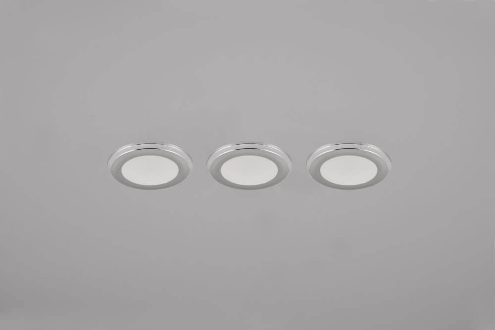 Einbaustrahler Argus Chrom 3er-Set Trio 4017807574470