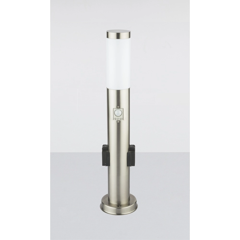 Gartenlampe Boston I Edelstahl mit Sockel Globo 9007371353026