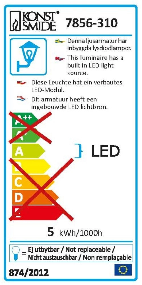 LED-Bodenspot Spot Round 5watt geführt KonstSmide 7318307856316