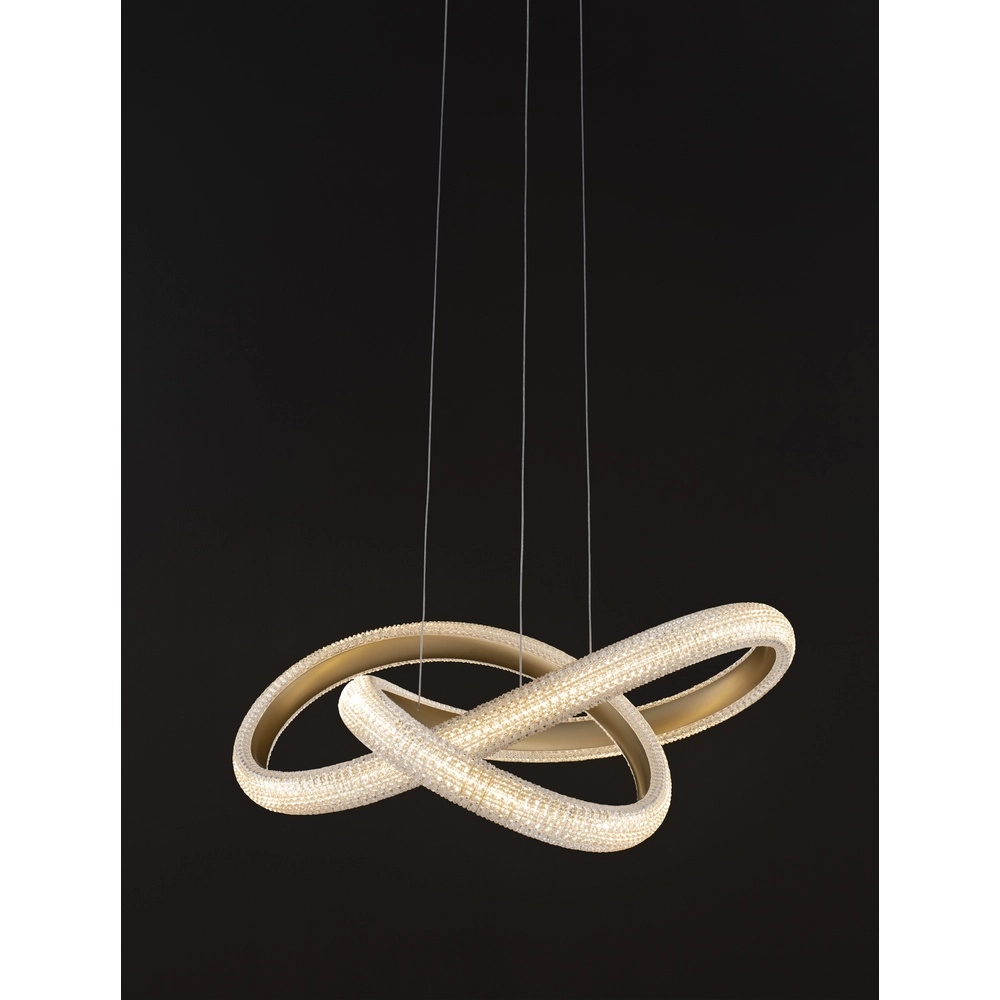 Pendelleuchte Medora Locke gold 52,5cm Lyora 5212017433428