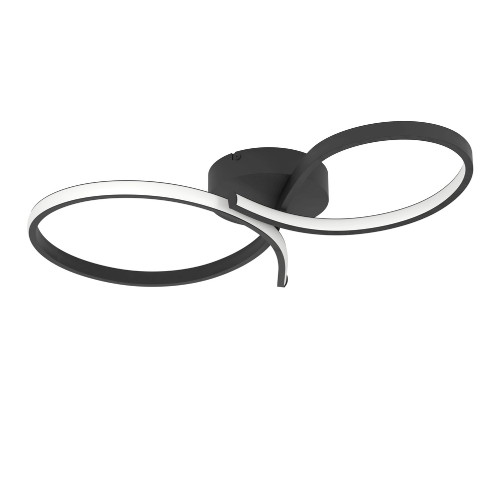 Moderne LED-Deckenbeleuchtung Serpins 60 cm – Schwarz