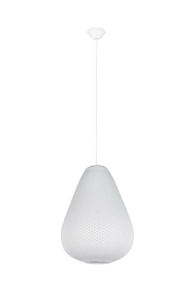 Weiße Design-Pendelleuchte Janine Ø 48cm Trio 4017807637663