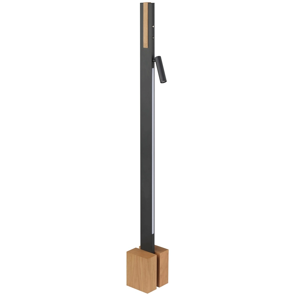 Design-Stehlampe Streamline Schwarz mit Holz Brilliant 4004353463624