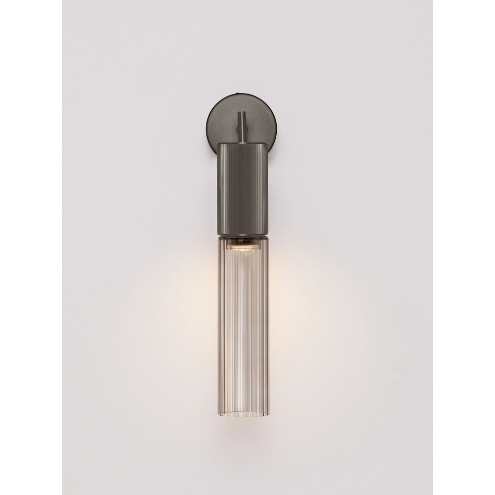 Design-Wandlampe Brielle Anthrazit mit Mokka-Glas Lyora 5212017495440