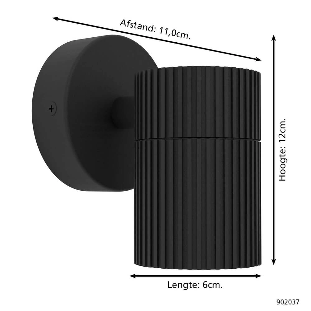Aufputz-Spot Tomelloso Daunen-Schwarz Eglo 9008606355983