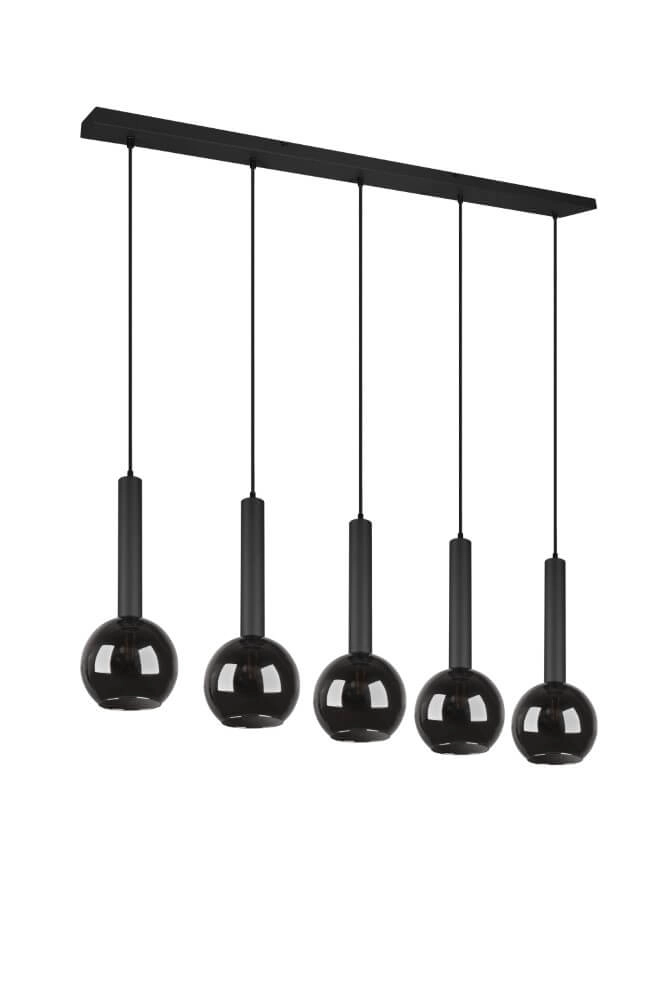 Hängelampe mit 5 Leuchten Clayton Schwarz Trio 4017807522471