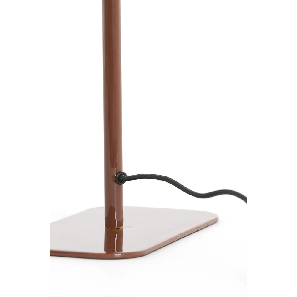 Nachttischlampe Elenie 25x13 cm – glänzend rot-braun Light & Living 8717807818852