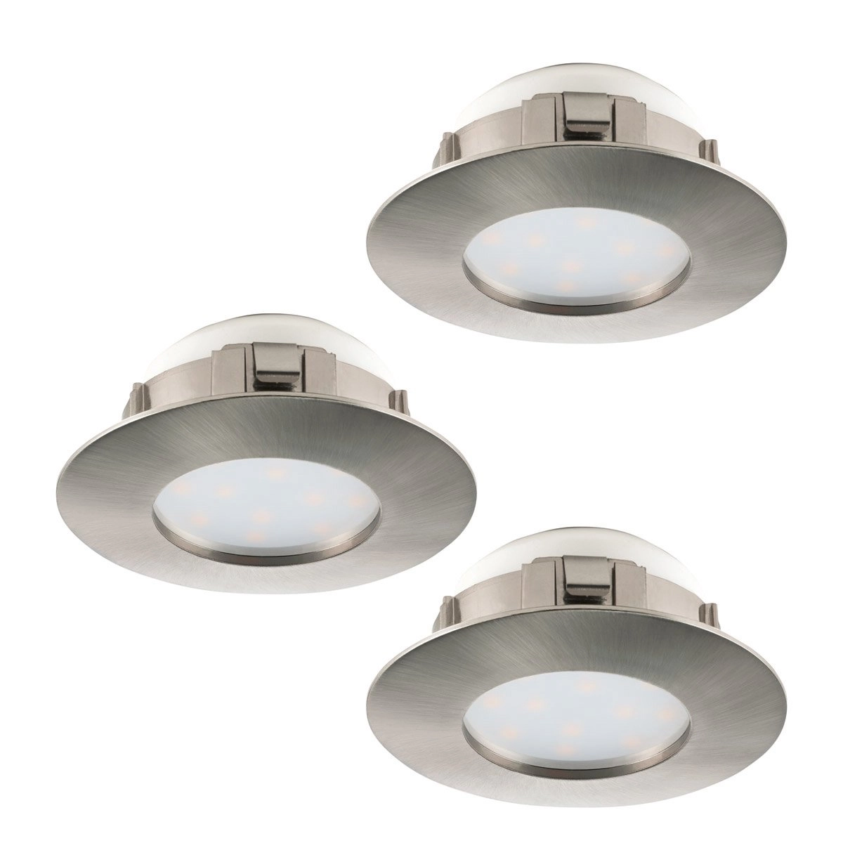 LED-Spot Pineda (3) 3x6W - 3000K - 7,8cm Nickel