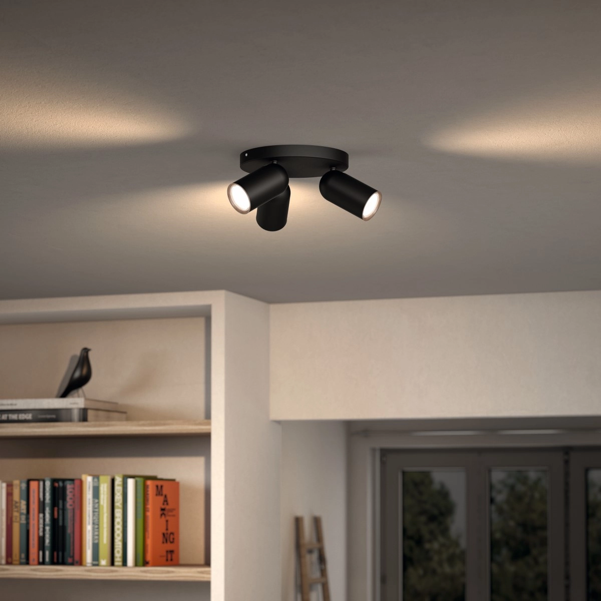 Strahler Pongee 3-Licht-Schwarz Philips 8718696164846