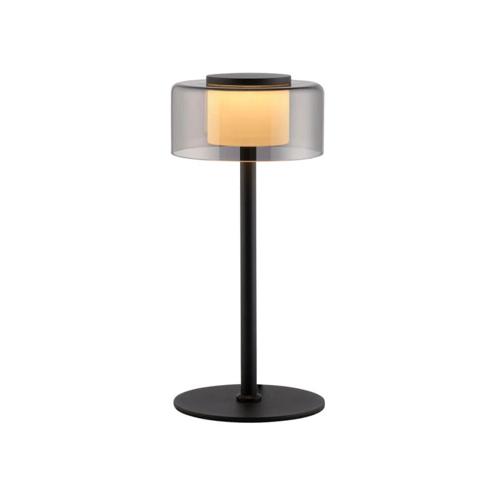 Schwarze Tischlampe Rika