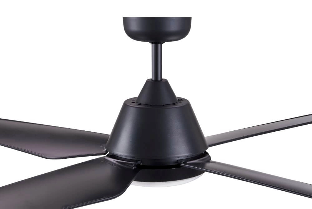Deckenventilator mit Lampe Aria Led Ø 122cm schwarz IP55 Beacon 9333509127796