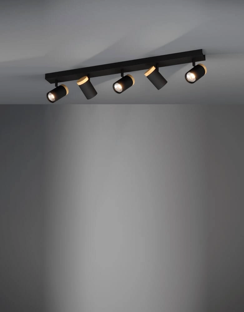 Schwarzer Aufbaustrahler Cartagena 4-Licht Stars of Light 9002759396497