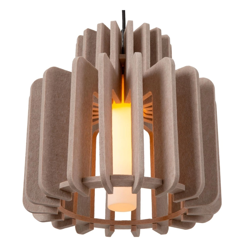 Design-Pendellampe Rollo 40 cm sandbraun Lucide 5411212452849