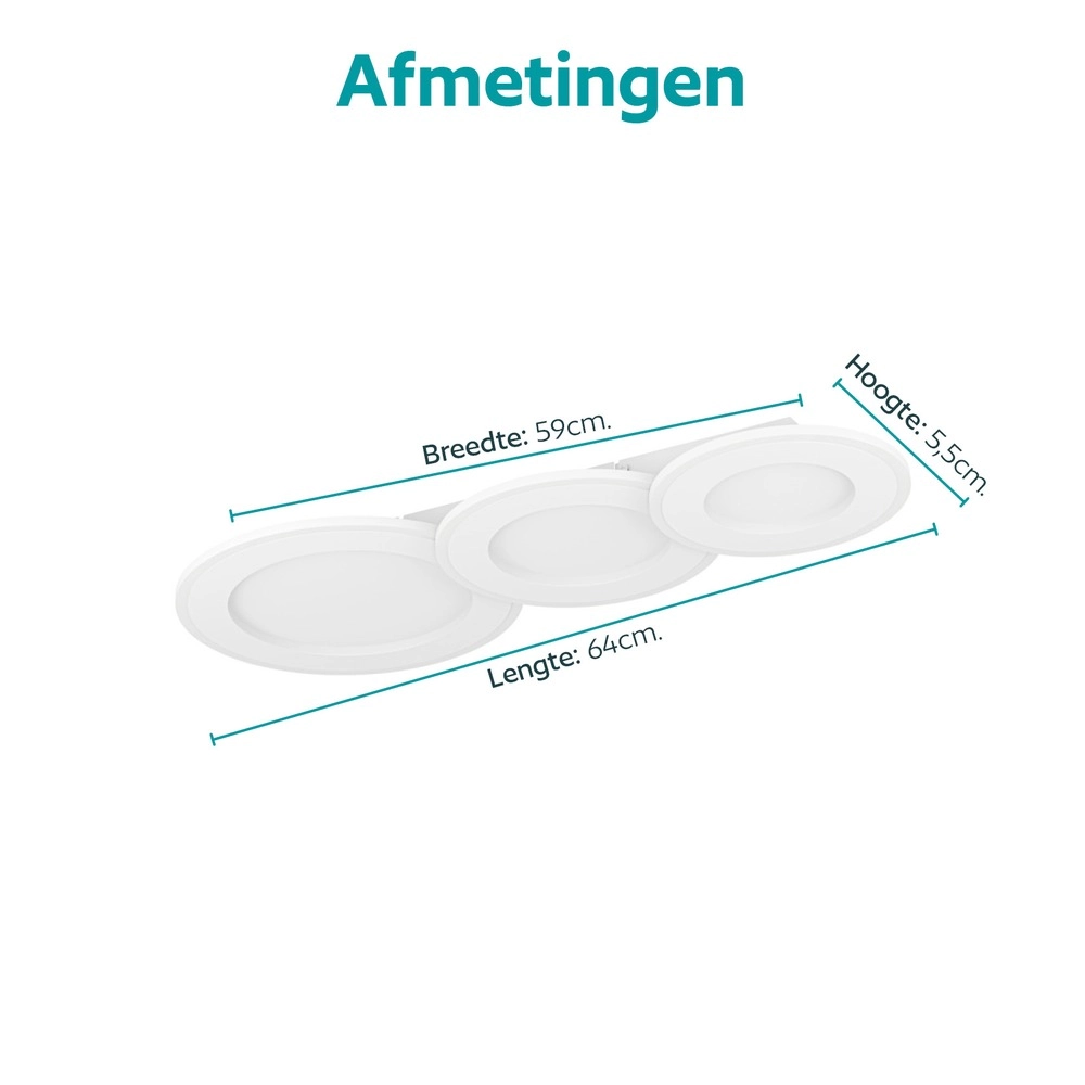 Deckenlampe Scagno 64 cm weiß Eglo 9008606391974