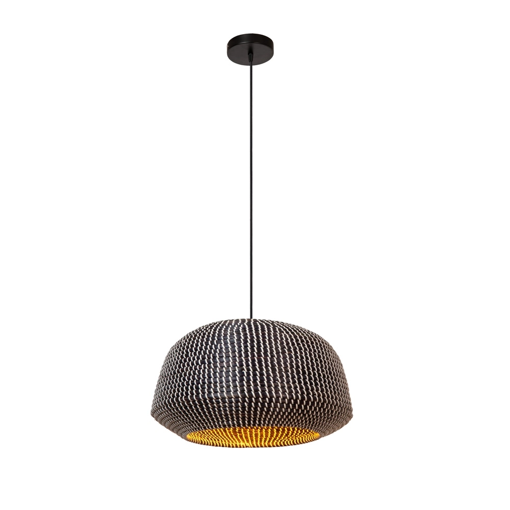 Seegras-Pendellampe Maduka Ø 47cm – schwarz Premium by Lucide 5411212106056