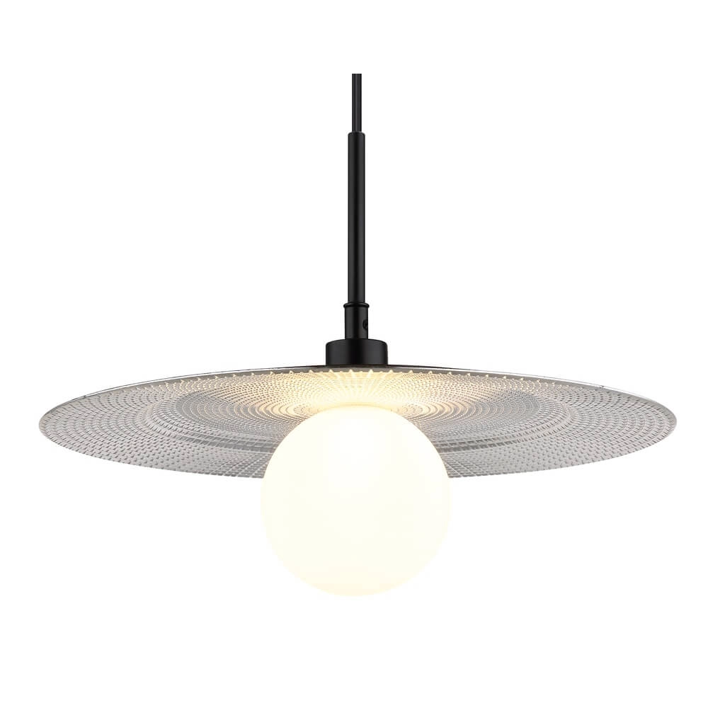 Schwarze Pendelleuchte Riga Ø 33cm Globo 9007371447022