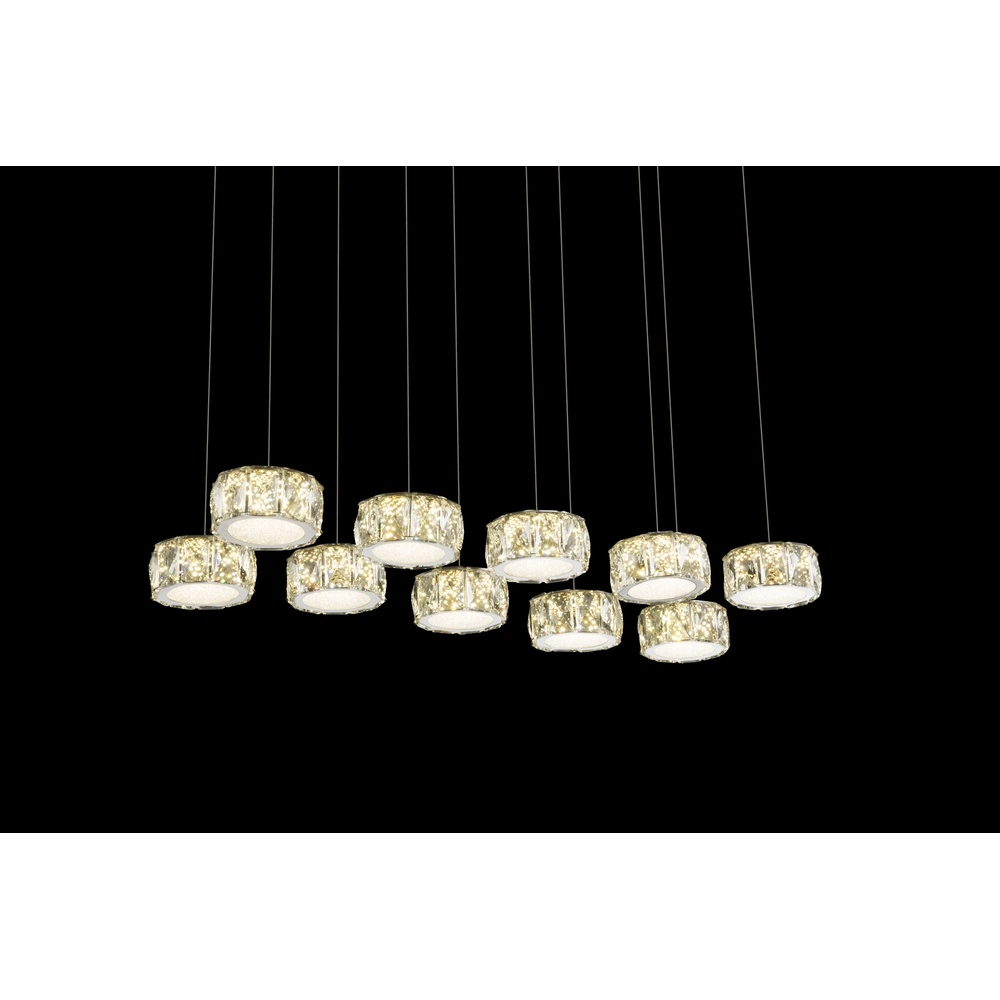 10-Licht Pendellampe Amur Chrom Globo 9007371345069