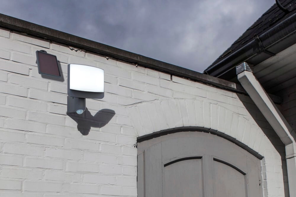 Solar wall lamp Sunshine M anthracite Lutec 6939412010656