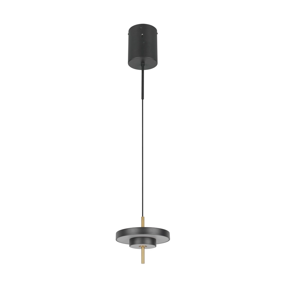 Design-Pendelleuchte Keaton schwarz mit gold Ø 20cm Trio 4017807653304