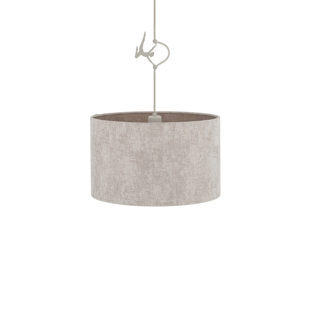 Pendellampe Cedro sandbraun Ø 40 cm Lyora 5903139116640