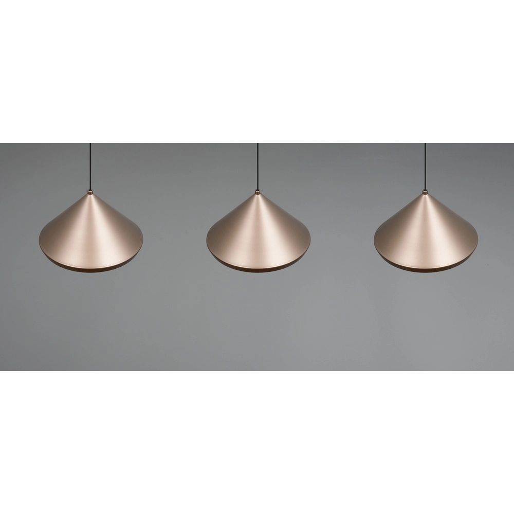 3-flammige Pendelleuchte Laguna kaffeebraun Trio 4017807671056
