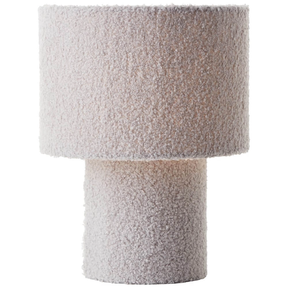 Graue Tischlampe Teddy Ø 23cm
