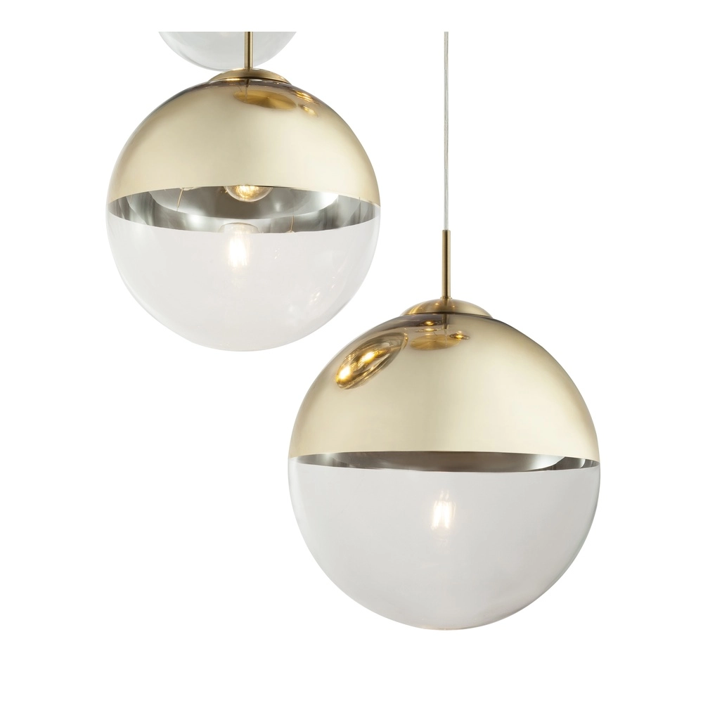 5-Licht Pendellampe Varus Gold Globo 9007371377466