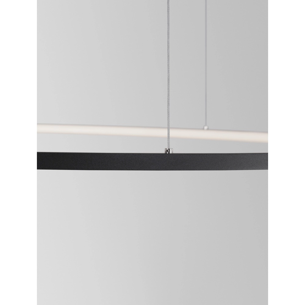 Runde Pendelleuchte Tarquin schwarz Ø 100cm Lyora 5212017438348