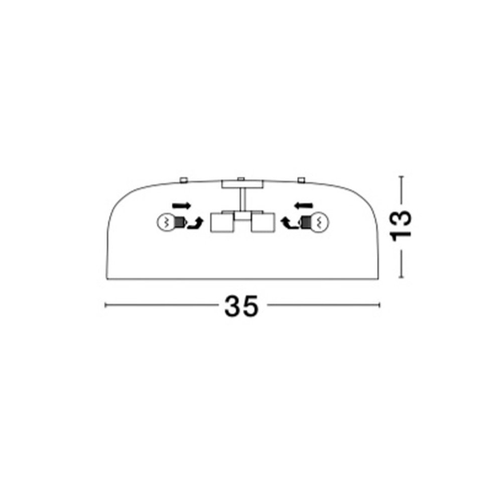 Design-Deckenleuchte Perleto weiß Ø 35cm Lyora 5212017413895