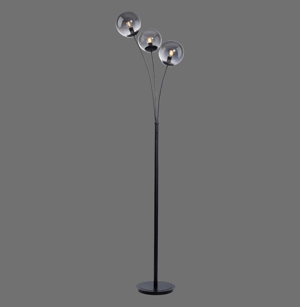 Schwarze Stehlampe Big Widow 3-flammig Just Light 4043689988388