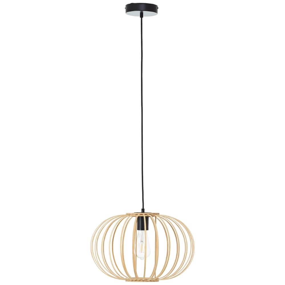 Hängelampe aus Holz Enca Ø 40cm Brilliant 4004353428463