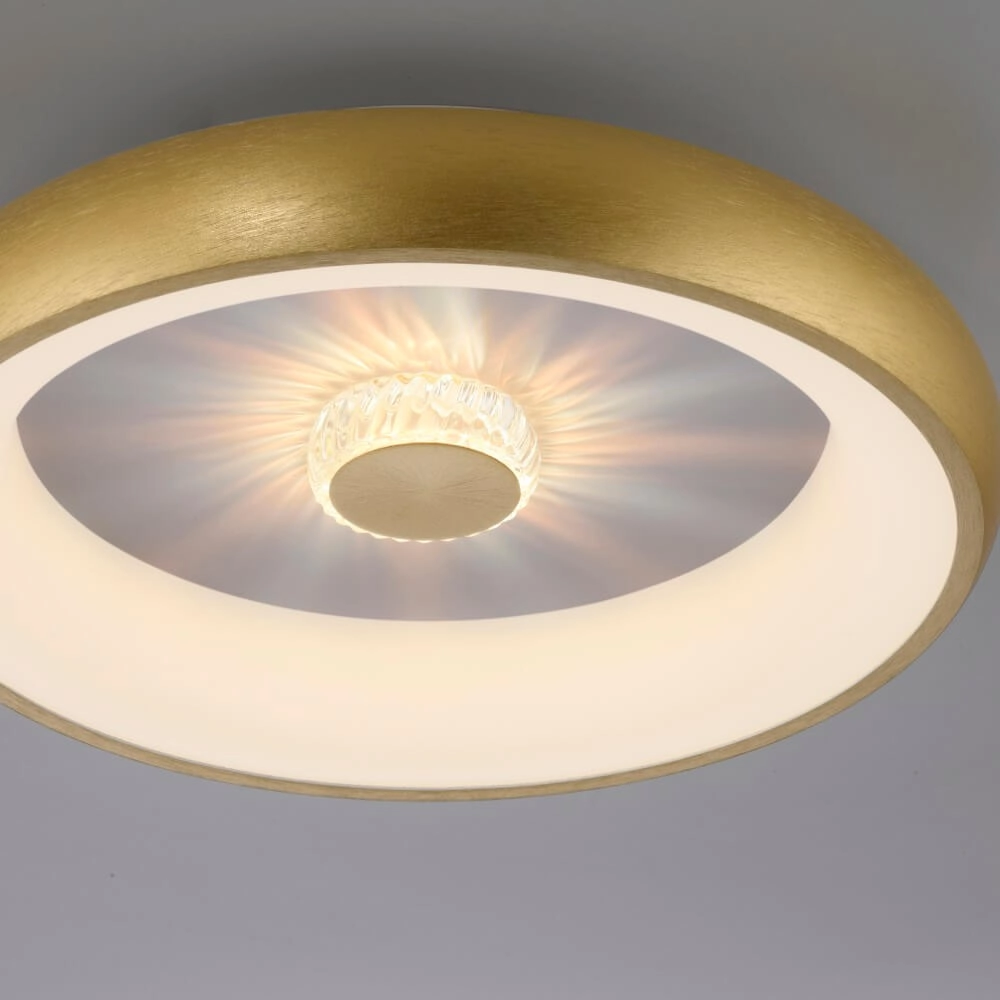 Runde Deckenleuchte Vertigo Messing Ø 46,5cm Just Light 4043689994716