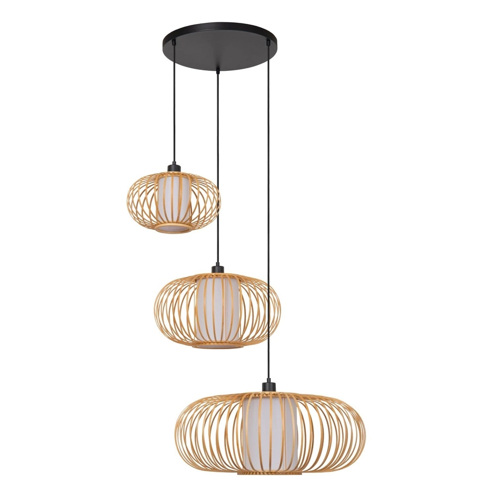 Pendellampe Thuline Holzoptik 3-Licht