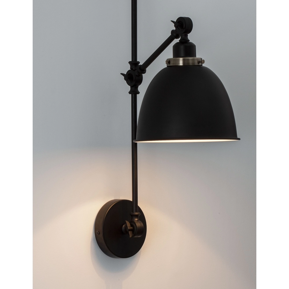 Wandleuchte Virgo schwarz
