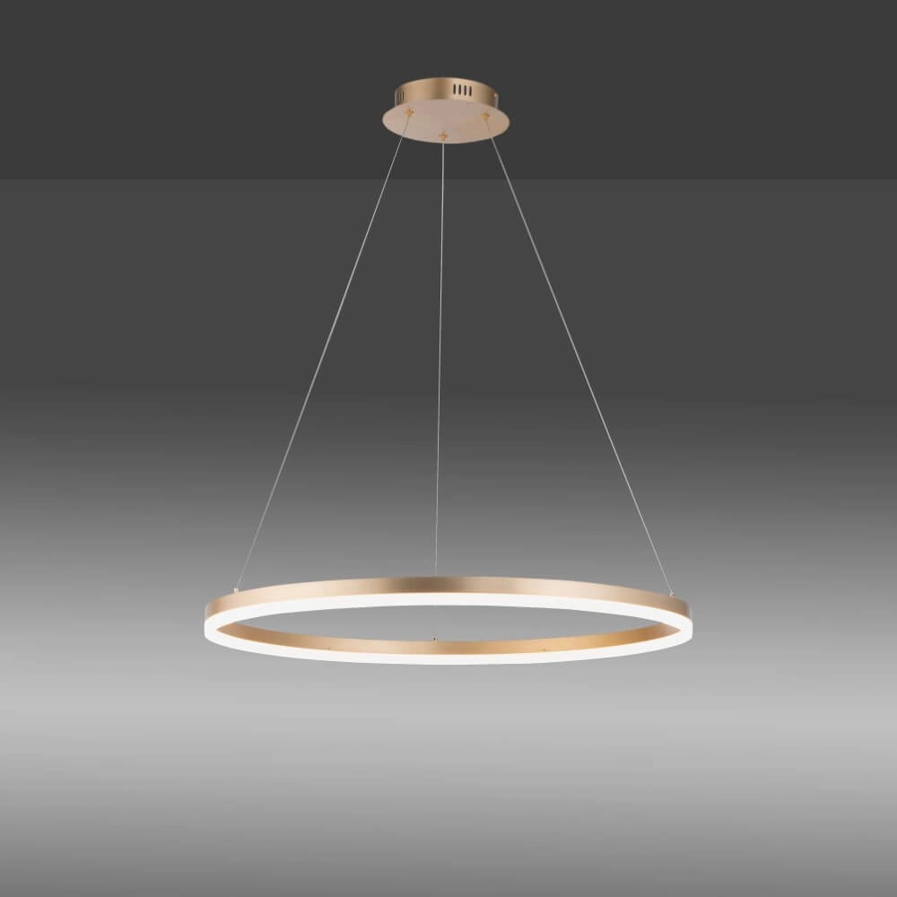 Moderne Hängelampe Titus Ø 80cm antikes Messing Paul Neuhaus 4012248362877